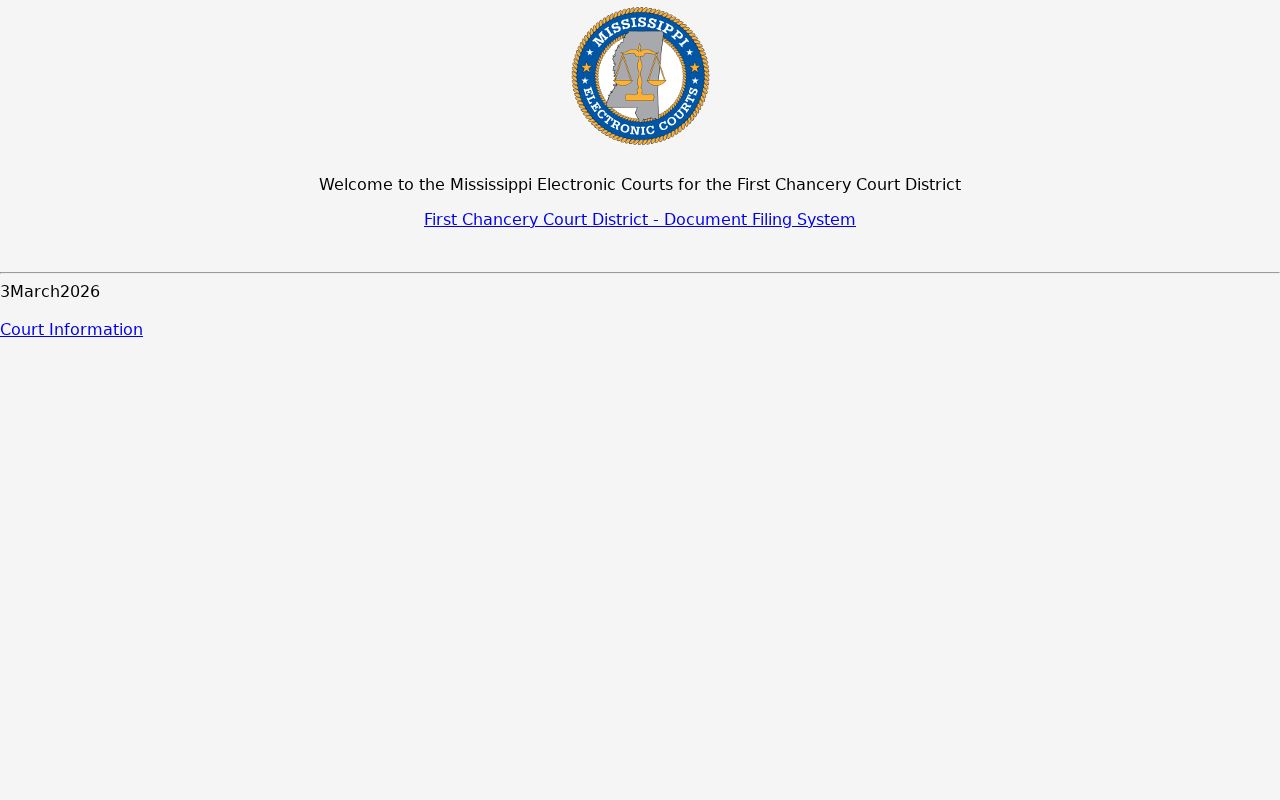 Alcorn County civil docket First Chancery MEC official landing page