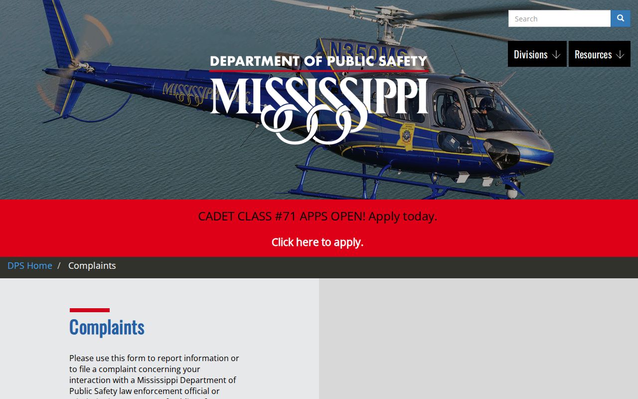 Alcorn County traffic court records Mississippi DPS citation contest court jurisdiction guidance